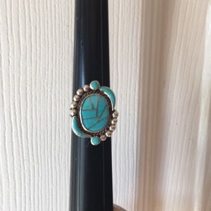 Sterling silver/turquoise ring.